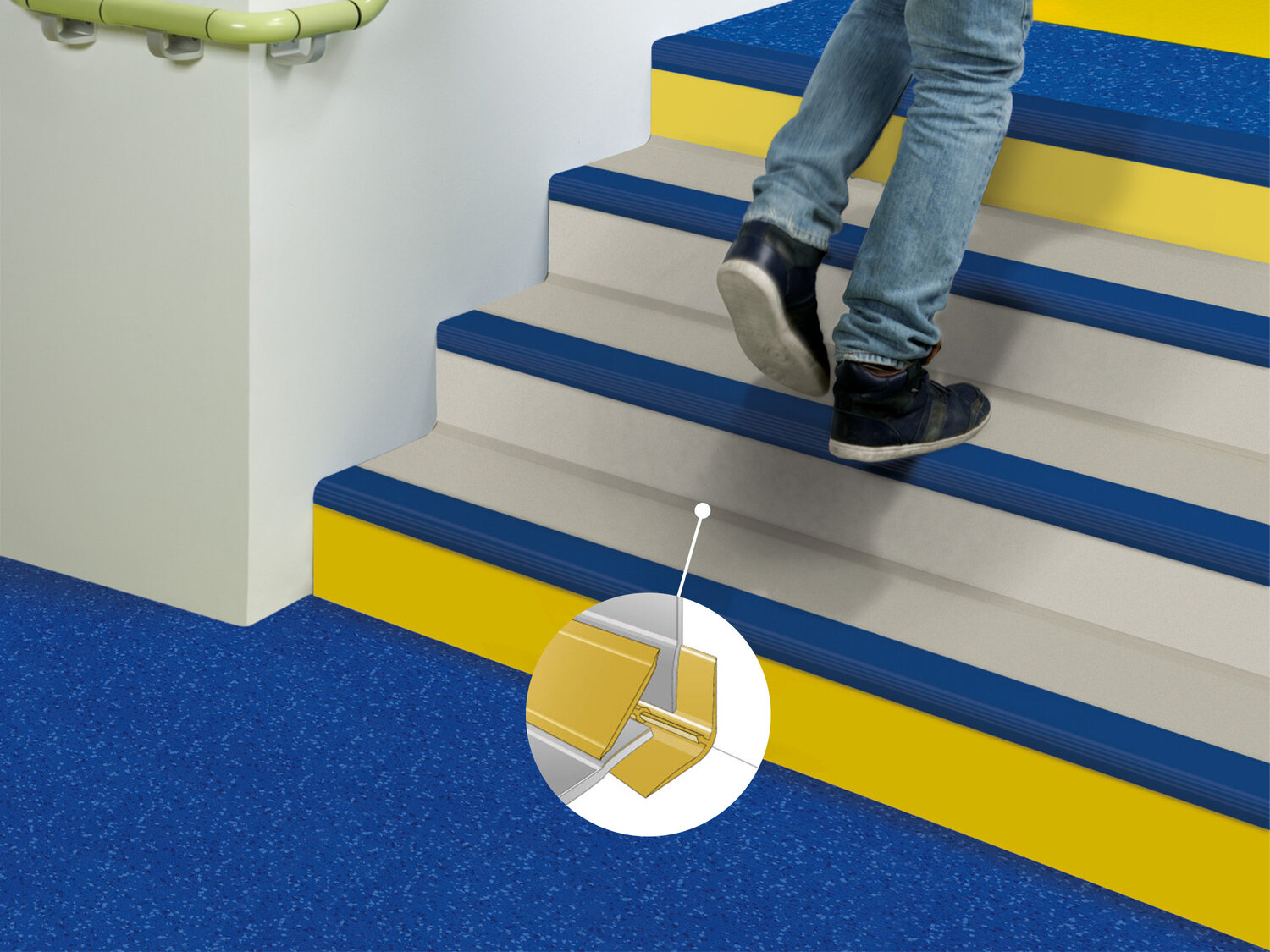 Tarastep Pro- referinta Gerflor montaj pardoseeala PVC pe trepte